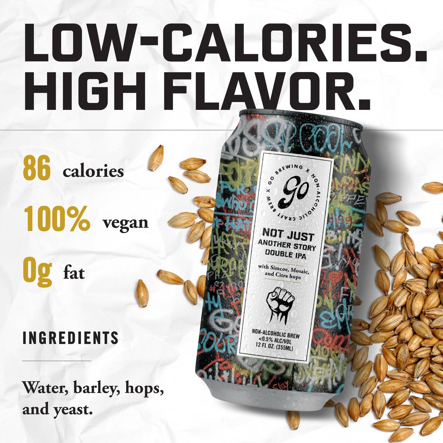 Go Brewing Not Just Another Story Double IPA   | Non-Alcoholic