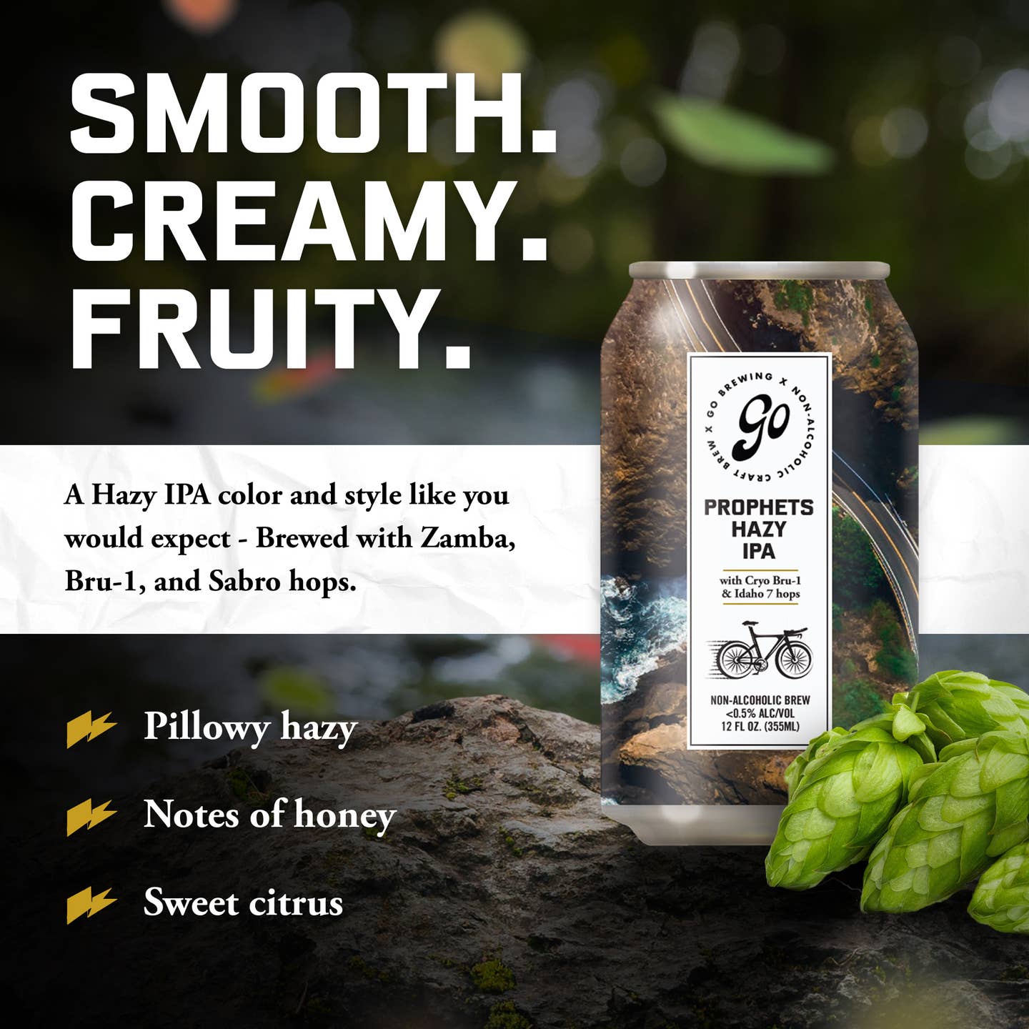 Go Brewing Prophet's Hazy IPA   | Non-Alcoholic