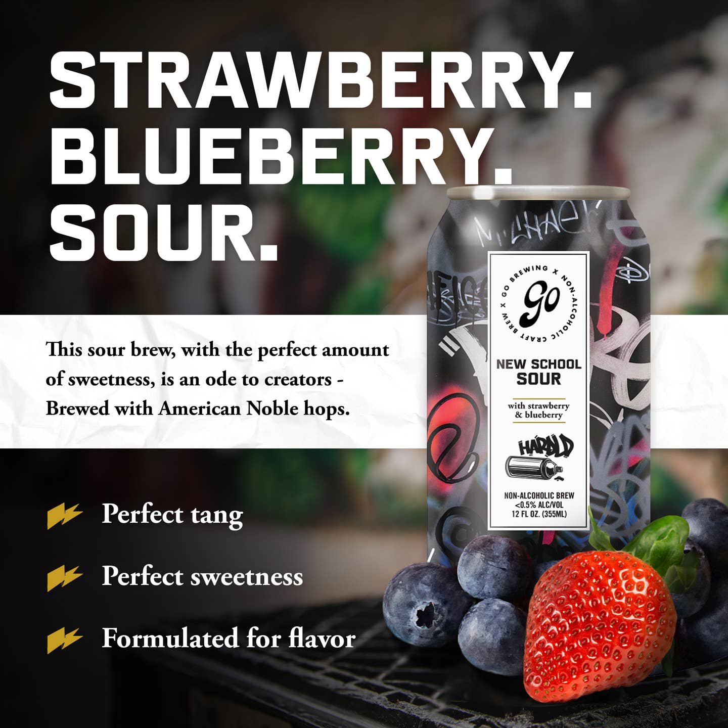 Go Brewing New School Sour Berry | Non-Alcoholic