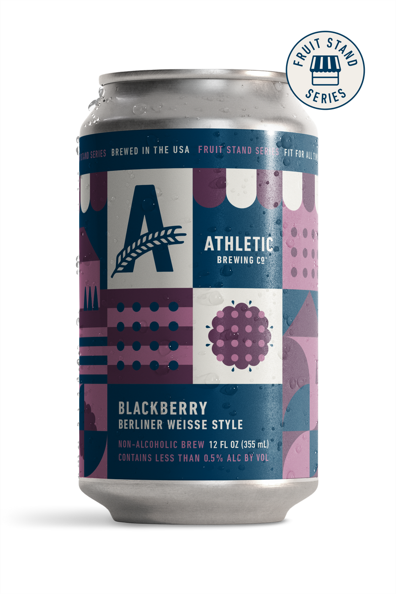 Athletic Blackberry Berliner Weisse Sour | Non-Alcoholic