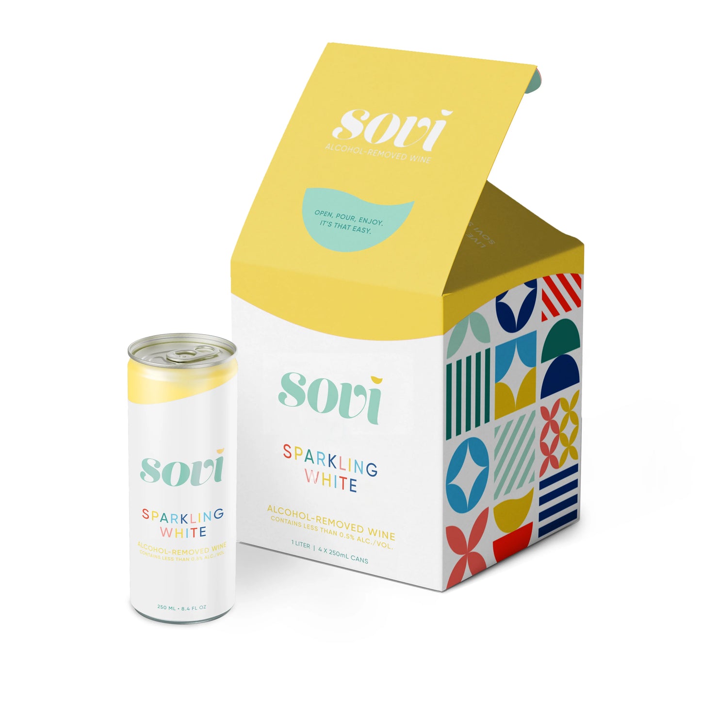 Sovi Non-Alcoholic Sparkling White | Can