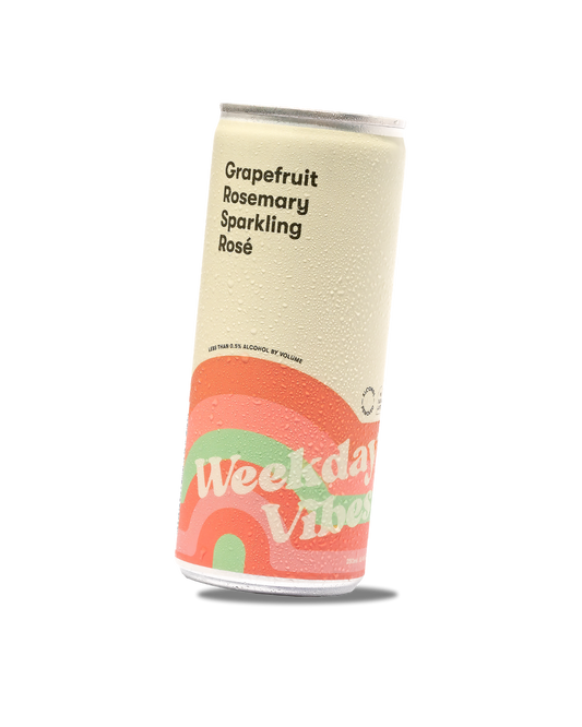Weekday Vibes Grapefruit Rosemary Non-Alcoholic Sparkling Rosé