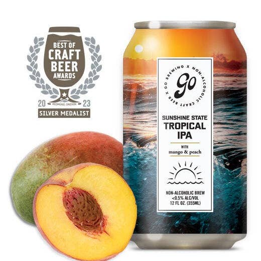 Go Brewing Sunshine State Tropical IPA  | Non-Alcoholic